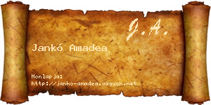 Jankó Amadea névjegykártya
