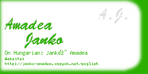 amadea janko business card